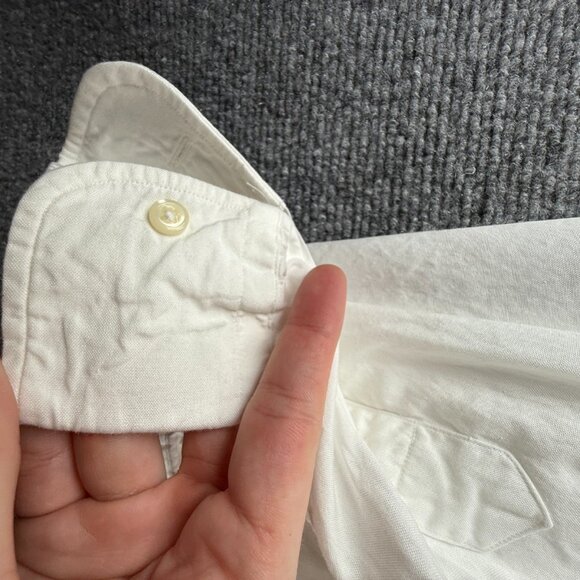 Gitman Bros TTX Pinpoint USA Point Cotton Oxford 15.5 35 White Button Up Men - Picture 16 of 16